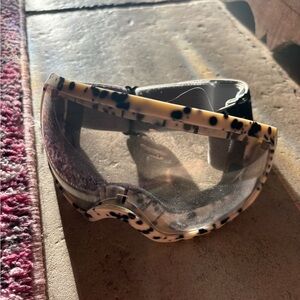 Speckled Beige and Black Safety Goggles